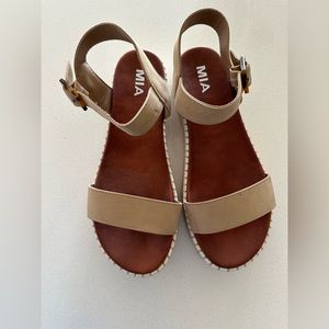MIA Tan Platform Sandal